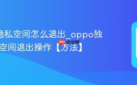 oppo隐私空间怎么退出?oppo独立隐私空间退出操作【方法】