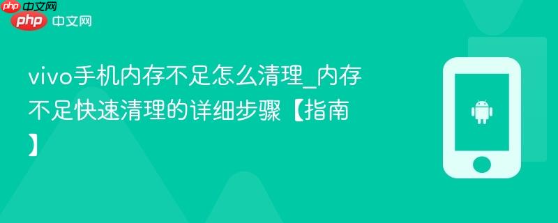 vivo手机内存不足怎么清理_内存不足快速清理的详细步骤【指南】