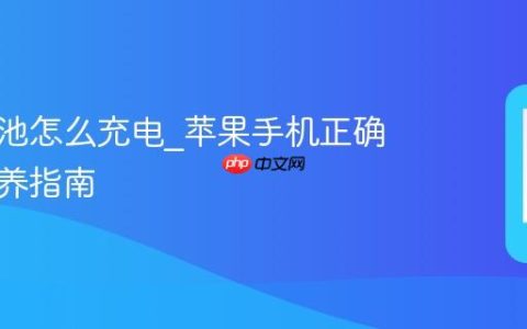 苹果电池怎么充电?苹果手机正确充电保养指南