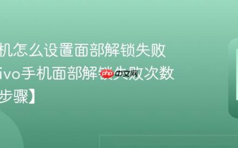 vivo手机怎么设置面部解锁失败次数?vivo手机面部解锁失败次数设置【步骤】