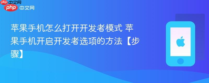 苹果手机怎么打开开发者模式 苹果手机开启开发者选项的方法【步骤】