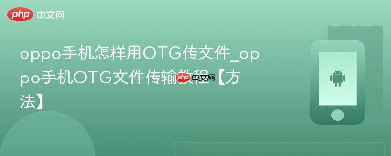 oppo手机怎样用otg传文件_oppo手机otg文件传输教程【方法】