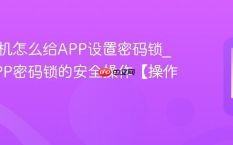 vivo手机怎么给APP设置密码锁?设置APP密码锁的安全操作【操作】