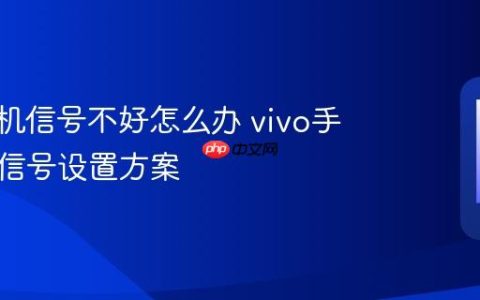 vivo手机信号不好怎么办 vivo手机增强信号设置方案