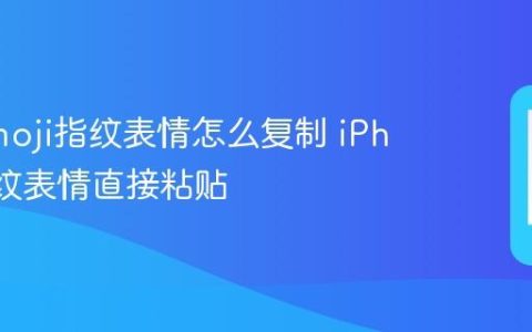苹果emoji指纹表情怎么复制 iPhone指纹表情直接粘贴