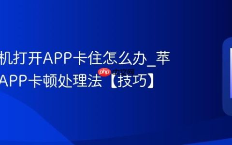 苹果手机打开APP卡住怎么办?苹果手机APP卡顿处理法【技巧】
