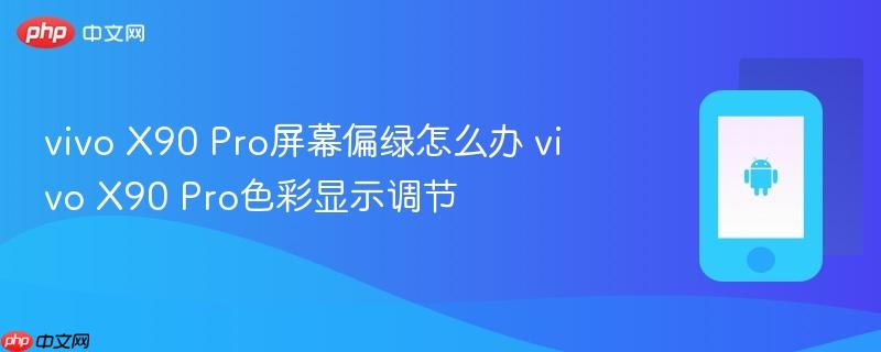 vivo x90 pro屏幕偏绿怎么办 vivo x90 pro色彩显示调节