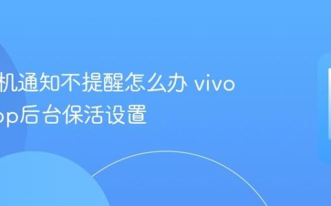 vivo手机通知不提醒怎么办 vivo手机App后台保活设置