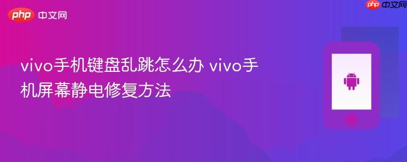 vivo手机键盘乱跳怎么办 vivo手机屏幕静电修复方法
