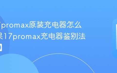 苹果17promax原装充电器怎么认?苹果17promax充电器鉴别法【方法】