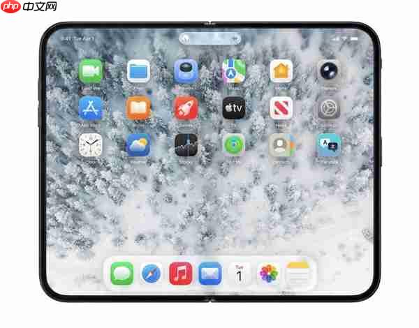 首款真全面屏iPhone！苹果折叠屏iPhone Fold渲染图出炉
