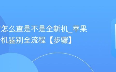 苹果17怎么查是不是全新机?苹果17全新机鉴别全流程【步骤】