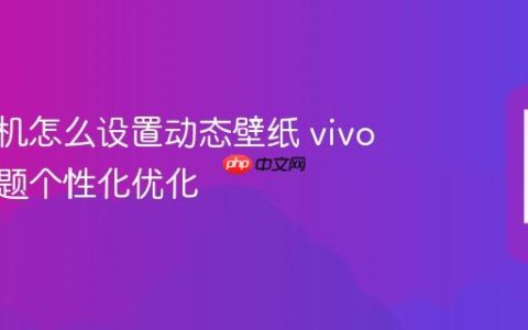 vivo手机怎么设置动态壁纸 vivo手机主题个性化优化