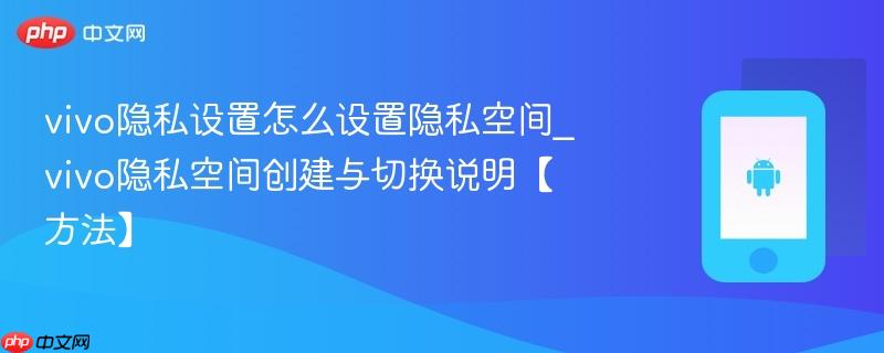 vivo隐私设置怎么设置隐私空间_vivo隐私空间创建与切换说明【方法】
