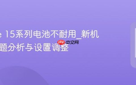 iPhone 15系列电池不耐用?新机续航问题分析与设置调整
