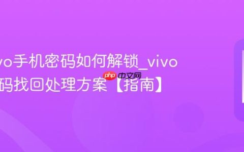 忘记vivo手机密码如何解锁?vivo手机密码找回处理方案【指南】