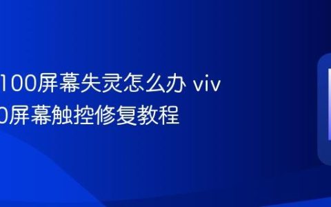 vivo X100屏幕失灵怎么办 vivo X100屏幕触控修复教程