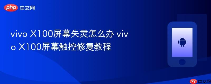 vivo x100屏幕失灵怎么办 vivo x100屏幕触控修复教程