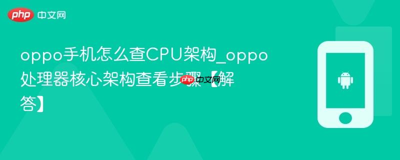 oppo手机怎么查cpu架构_oppo处理器核心架构查看步骤【解答】