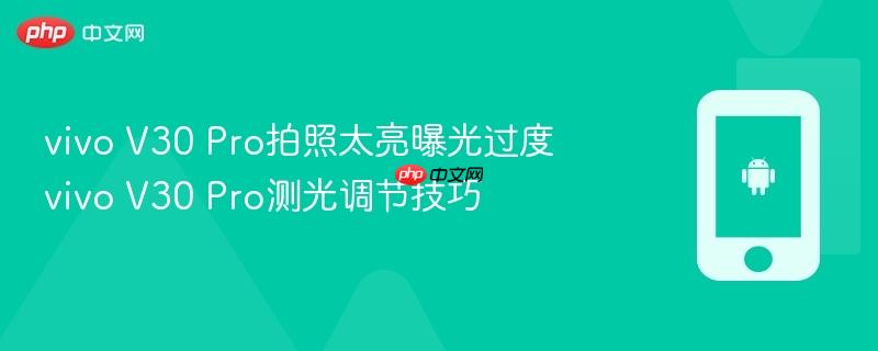 vivo v30 pro拍照太亮曝光过度 vivo v30 pro测光调节技巧