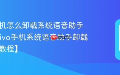 vivo手机怎么卸载系统语音助手应用?vivo手机系统语音助手卸载方法【教程】