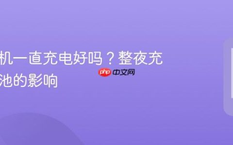 苹果手机一直充电好吗？整夜充电对电池的影响