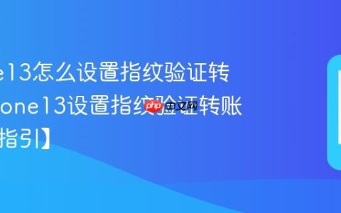 iPhone13怎么设置指纹验证转账?iphone13设置指纹验证转账方法【指引】