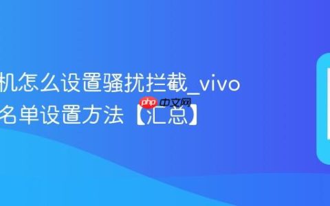 vivo手机怎么设置骚扰拦截?vivo手机黑名单设置方法【汇总】