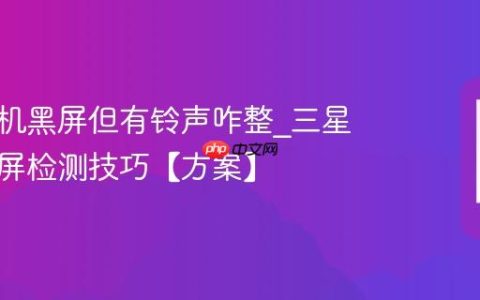 三星手机黑屏但有铃声咋整?三星手机黑屏检测技巧【方案】