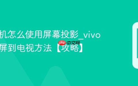 vivo手机怎么使用屏幕投影?vivo手机投屏到电视方法【攻略】