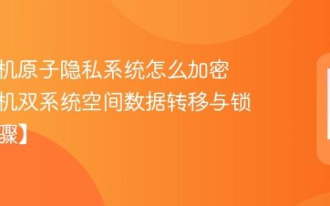 vivo手机原子隐私系统怎么加密​ vivo手机双系统空间数据转移与锁定【步骤】