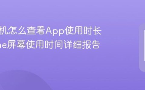 苹果手机怎么查看App使用时长?iPhone屏幕使用时间详细报告路径