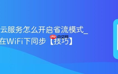 OPPO云服务怎么开启省流模式?限制仅在WiFi下同步【技巧】