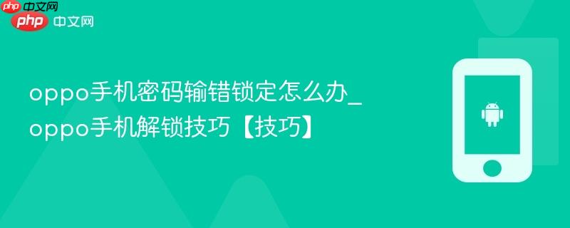 oppo手机密码输错锁定怎么办_oppo手机解锁技巧【技巧】