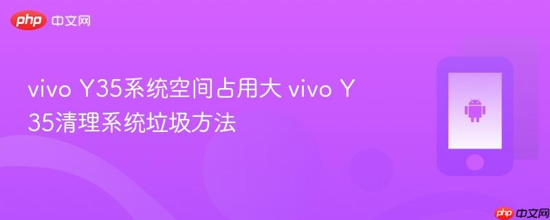 vivo y35系统空间占用大 vivo y35清理系统垃圾方法