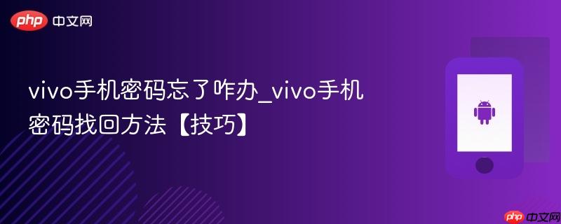 vivo手机密码忘了咋办_vivo手机密码找回方法【技巧】