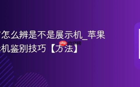 苹果17怎么辨是不是展示机?苹果17展示机鉴别技巧【方法】