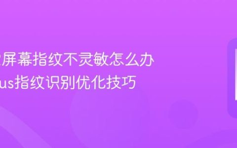 一加12屏幕指纹不灵敏怎么办 OnePlus指纹识别优化技巧