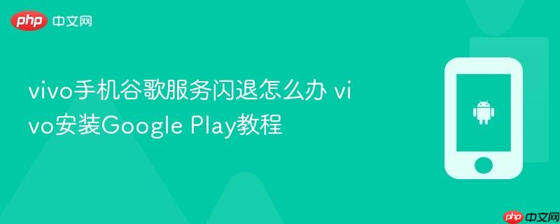 vivo手机谷歌服务闪退怎么办 vivo安装google play教程