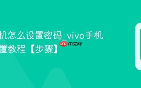 vivo手机怎么设置密码?vivo手机密码设置教程【步骤】
