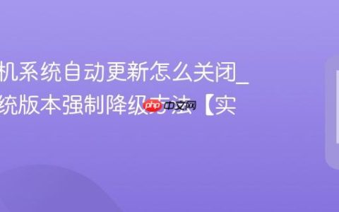 vivo手机系统自动更新怎么关闭?vivo系统版本强制降级方法【实操】