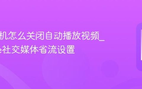 苹果手机怎么关闭自动播放视频?iPhone社交媒体省流设置