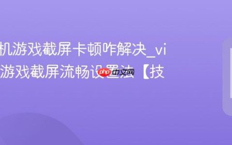 vivo手机游戏截屏卡顿咋解决?vivo手机游戏截屏流畅设置法【技巧】