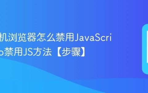 vivo手机浏览器怎么禁用JavaScript?vivo禁用JS方法【步骤】