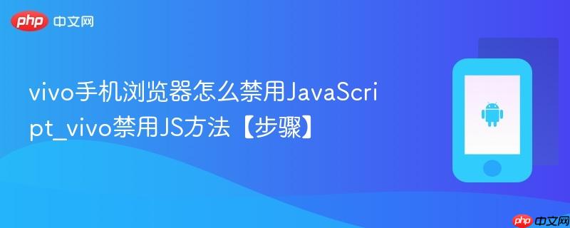vivo手机浏览器怎么禁用javascript_vivo禁用js方法【步骤】