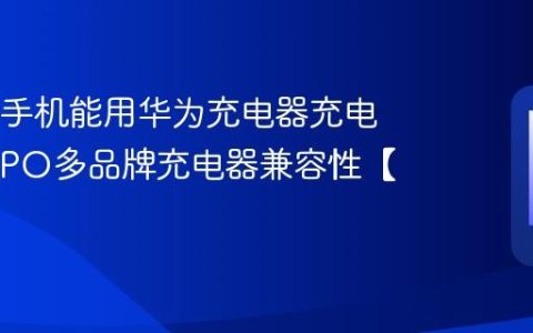 OPPO手机能用华为充电器充电吗?OPPO多品牌充电器兼容性【方法】
