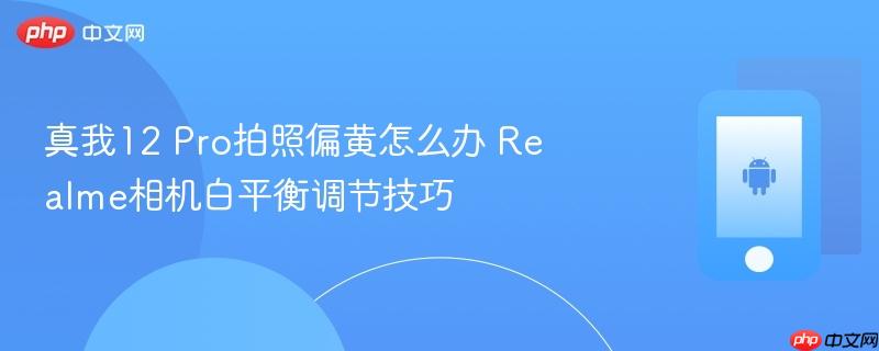 真我12 pro拍照偏黄怎么办 realme相机白平衡调节技巧