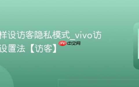 vivo怎样设访客隐私模式?vivo访客模式设置法【访客】