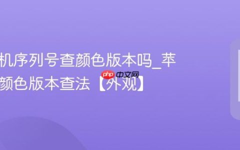 苹果手机序列号查颜色版本吗?苹果手机颜色版本查法【外观】