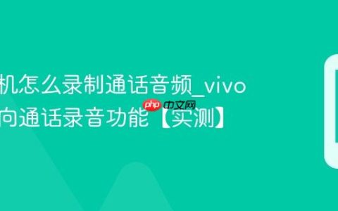 vivo手机怎么录制通话音频?vivo手机双向通话录音功能【实测】